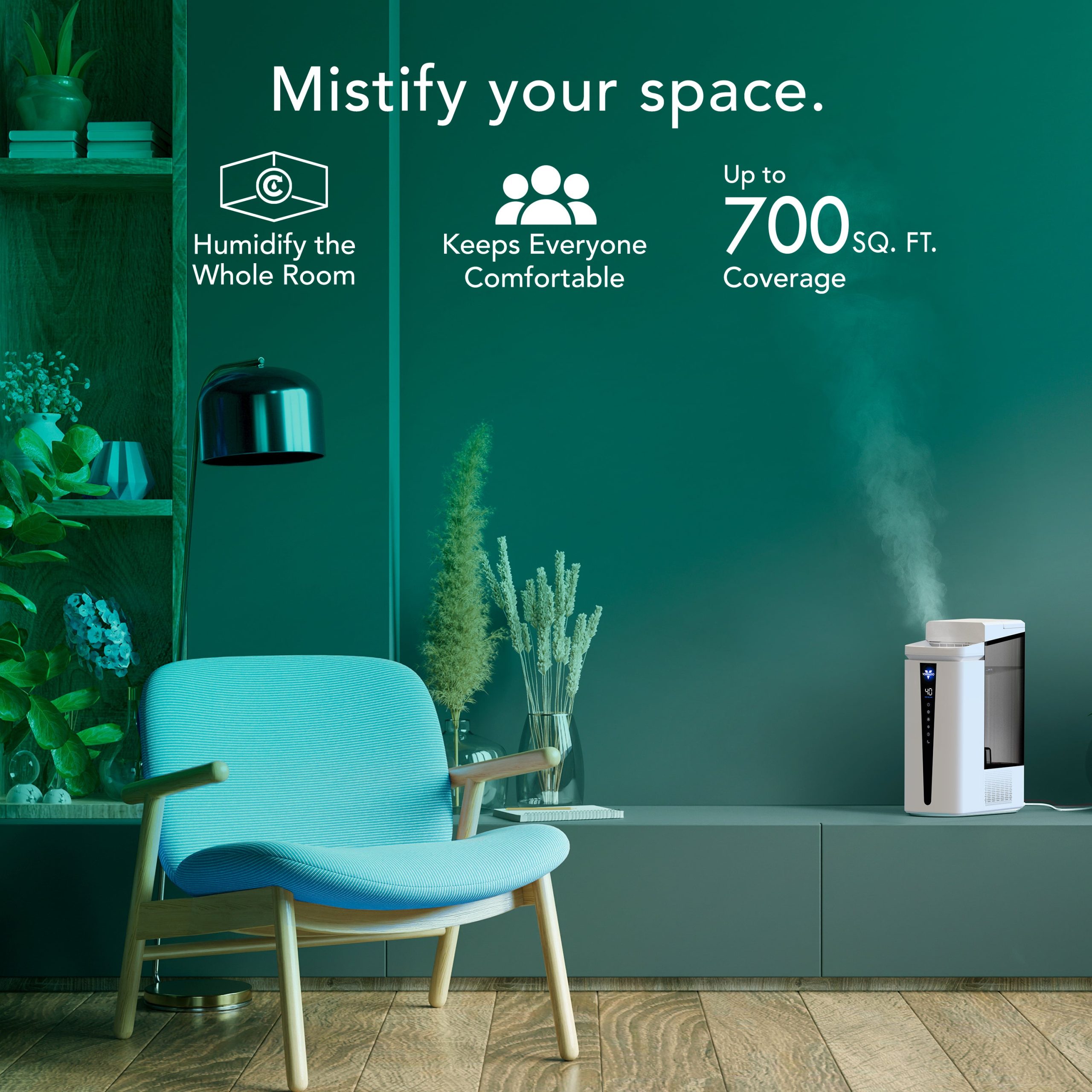 MISTIC™ 6 Top-Fill Ultrasonic Whole Room Humidifier - Image 8